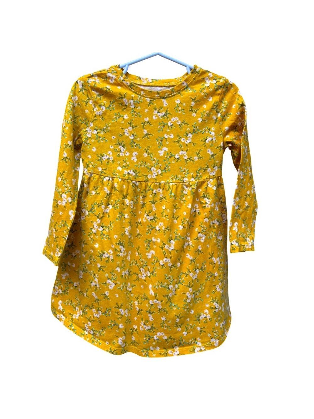 Old Navy Yellow Floral Toddler Dress 3T (3 for $12 item)